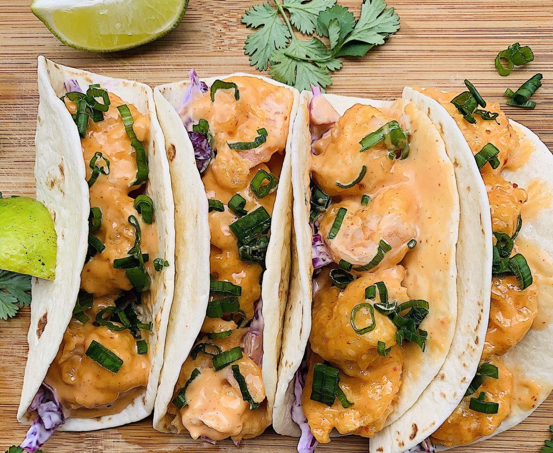 Bang Bang Shrimp Tacos - Yel's Kitchen