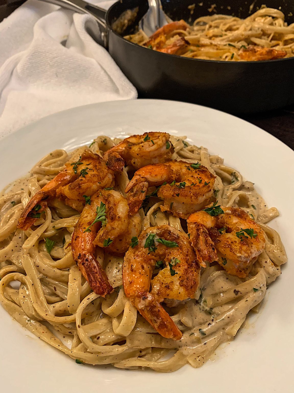 Cajun Shrimp Alfredo - Yel's Kitchen