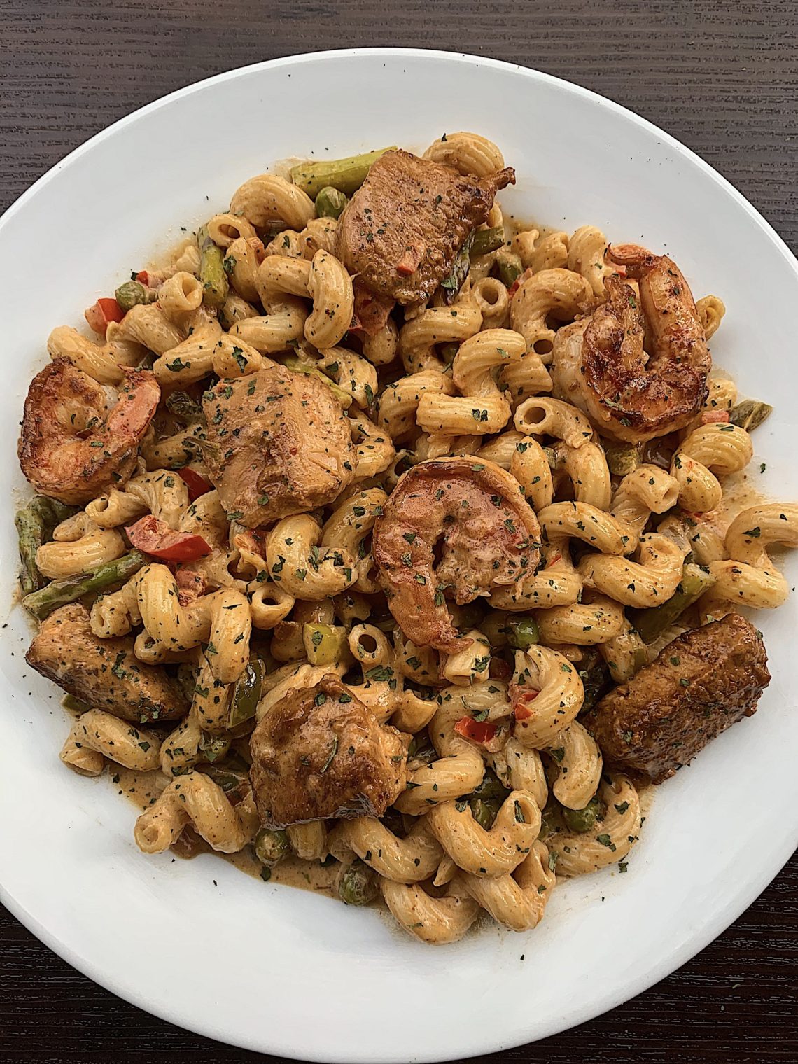 Chipotle Chicken Shrimp Pasta Yel S Kitchen Yel S Kitchen