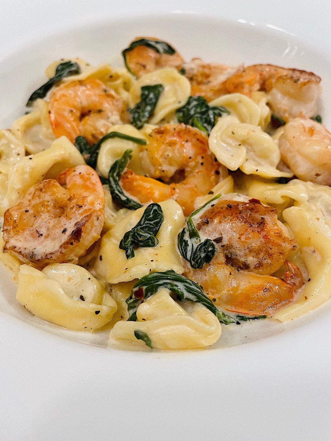 Shrimp Tortellini with Garlic Sauce Yel's Kitchen